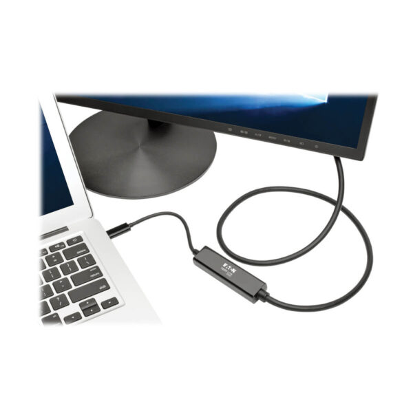 f7ca646cc9e396f4fe5c74a9815e72de Tripp Lite series USB-C to HDMI Active Adapter Cable (M/M), 4K, Black, 3 ft. (0.9 m)