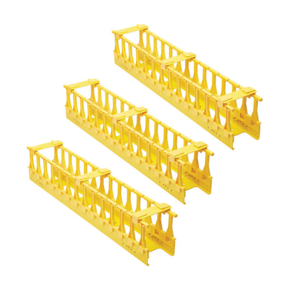 f7df981a0c40a3e7b2fb35a3d072489b Tripp Lite series High-Capacity Vertical Cable Manager - Double Finger Duct, Yellow, 6 ft. (1.8 m)