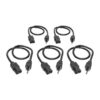 f7f22e9f01b6f347dfe2d67f9ba44186 Tripp Lite series Desktop Computer Power Cord, NEMA 5-15P to C13, 5-Pack - 10A, 125V, 18 AWG, 2 ft. (0.61 m), Black - P030-002-5