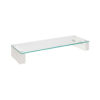 Tripp Lite series Monitor Riser for Desk - Height Adjustable, Glass Top, USB and Audio Ports