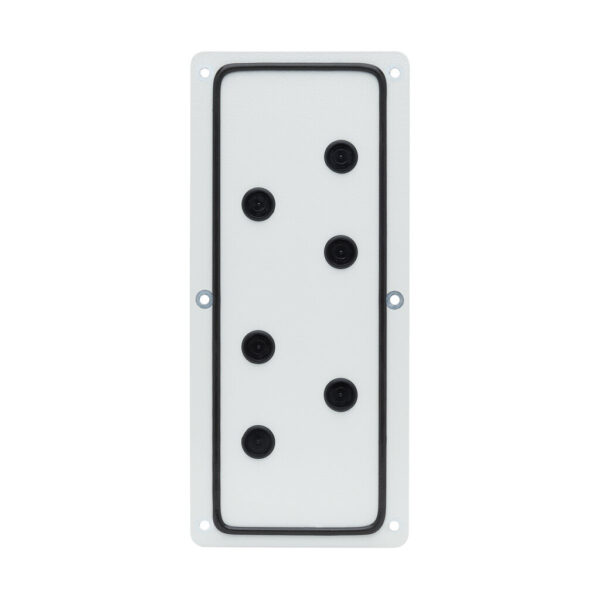 Tripp Lite series SmartRack Cable Gland Plate for NEMA-Rated Enclosure Cabinets, 6 Ports (0.5 in.)