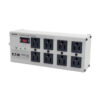 Tripp Lite series Isobar 8-Outlet Surge Protector, 12 ft. Cord with Right-Angle Plug, 3840 Joules, Diagnostic LEDs, Metal Housing