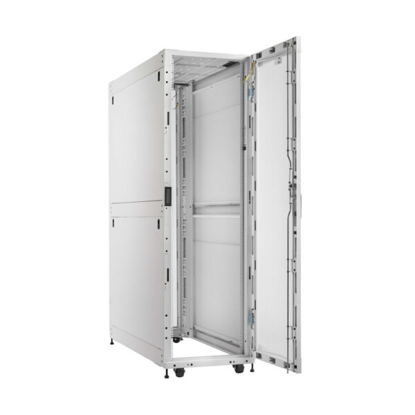 Eaton SmartRack 45U Extra-Deep Standard-Width Heavy-Duty Rack Enclosure Cabinet for AI Servers, White