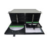 Tripp Lite series High-Density Panel Fiber Splice Enclosure - 24 Splicing Cassettes, 576 LC/APC SM 0.9 mm, 1.5 m Pigtail, 4U Rack
