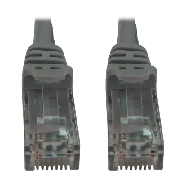 Tripp Lite series Cat6a 10G Snagless Molded UTP Ethernet Cable (RJ45 M/M), PoE, Gray, 50 ft. (15.2 m)