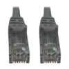 f866c7303ec69cee50c7a34a25f1c279 Tripp Lite series Cat6a 10G Snagless Molded UTP Ethernet Cable (RJ45 M/M), PoE, Gray, 100 ft. (30.5 m)