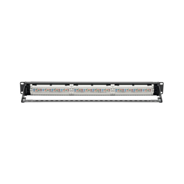 Tripp Lite series Cat5e 24-Port Patch Panel - PoE+ Compliant, 110/Krone, 568A/B, RJ45 Ethernet, 1U Rack-Mount, TAA