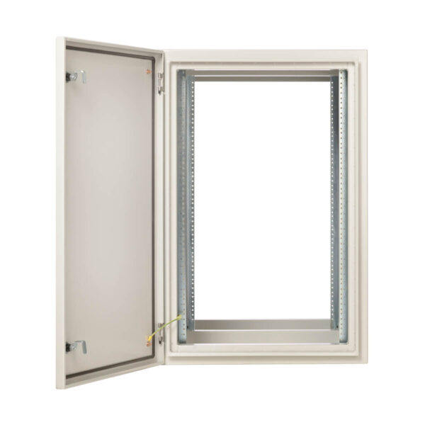 f8c997e48615eb868ded95a7399d6dd7 Tripp Lite series SmartRack Industrial Enclosure with Locks - NEMA 4, Wall Mount, Heavy-Duty Metal Construction, 32.5 in. Depth, 18U, Gray