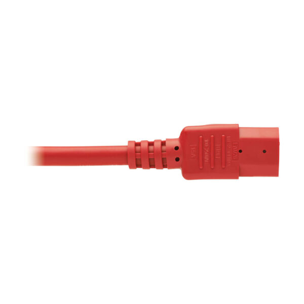 Tripp Lite series Power Cord C14 to C15 - Heavy-Duty, 15A, 250V, 14 AWG, 6 ft. (1.83 m), Red
