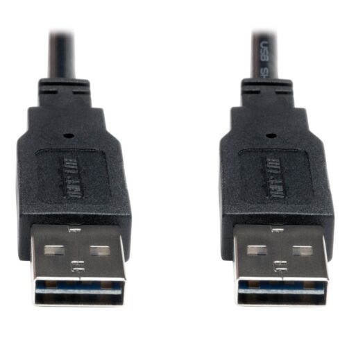 Tripp Lite series Universal Reversible USB 2.0 Cable (Reversible A to Reversible A M/M), 3 ft. (0.91 m)