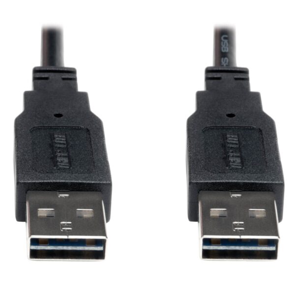Tripp Lite series Universal Reversible USB 2.0 Cable (Reversible A to Reversible A M/M), 3 ft. (0.91 m) - UR020-003