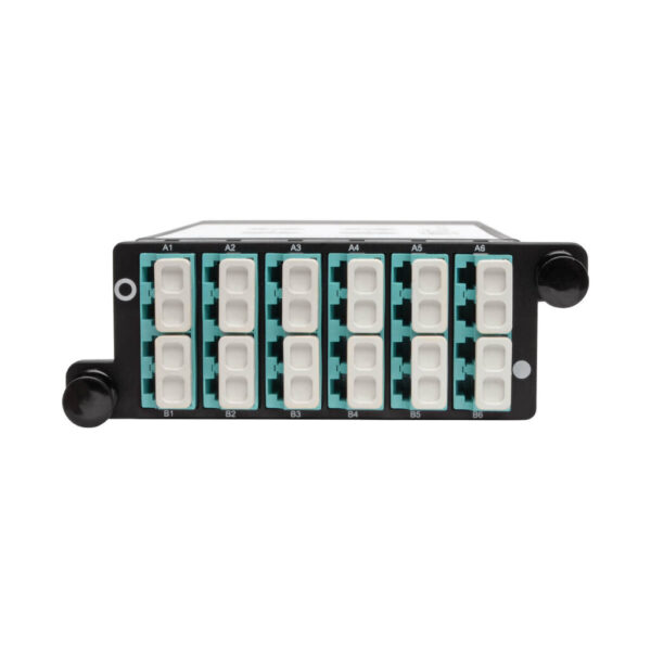 Tripp Lite series 40Gb to 10Gb Breakout Cassette - (x2) 12-Fiber OM4 MTP/MPO ( Male with Pins ) to (x12) LC