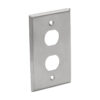 Tripp Lite series 2-Port Single Gang Faceplate, Stainless Steel, Industrial Grade, IP44, TAA