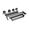 Tripp Lite series Mobile Cart Conversion Kit with Handle, Casters and Power Cord Manager for Tablet/Chromebook Charging Stations