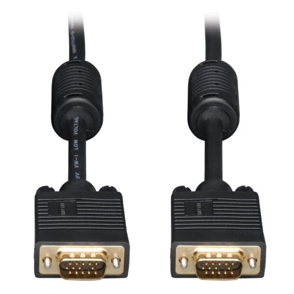 f95b8177a6a3fb5b933bfd1bc1382b9d-1 Tripp Lite series VGA High-Resolution RGB Coaxial Cable (HD15 M/M), 50 ft. (15.24 m)