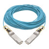 f9b88f9212f8b1c22763727c638a4cc6 Tripp Lite series QSFP28 to QSFP28 Active Optical Cable - 100GbE, AOC, M/M, Aqua, 30M (98.42 ft.)