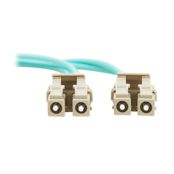Tripp Lite series 10Gb Duplex Multimode 50/125 OM3 OFNP Fiber Patch Cable (LC/LC) - Aqua, 4 m (13.1 ft.), TAA