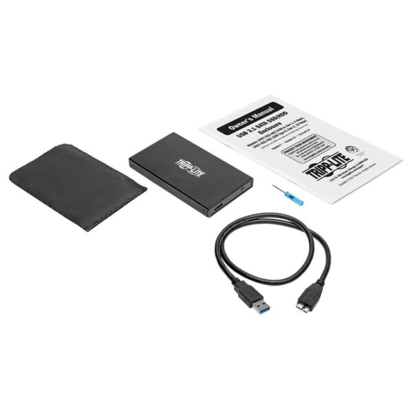 Tripp Lite series USB 3.1 Gen 1 (5 Gbps) 2.5 in. SATA SSD/HDD to USB-A Enclosure Adapter with UASP Support