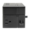Tripp Lite series Protect It! 3-Outlet Power Cube Surge Protector - 6 USB-A Ports (7.2A Shared), 6 ft. (1.83 m) Cord, 540 Joules, Black