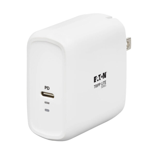 fa51809b4fbbdfb8a0b2ea29b7fe893f Tripp Lite series Compact USB-C Wall Charger - GaN Technology, 65W PD Charging, White