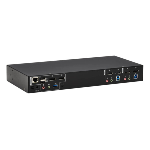 Tripp Lite series 2-Port DisplayPort Dual-Display KVM Switch - 4K 60 Hz, USB 3.2 Gen 1, HDCP 2.2, USB Sharing, TAA