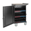 Tripp Lite series 42-Device AC Mobile Charging Cart - Laptops and Chromebooks, 120V, NEMA 5-15P, 10 ft. (3.05 m) Cord, Black