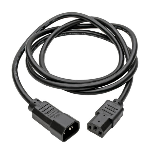 fa8c00ec2eb37c24e8bf265e9ff675d9-1 Tripp Lite series PDU Power Cord, C13 to C14 - 10A, 250V, 18 AWG, 6 ft. (1.83 m), Black