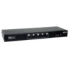 Tripp Lite series 4-Port Dual Monitor DVI KVM Switch with Audio and USB 2.0 Hub, Cables included, TAA