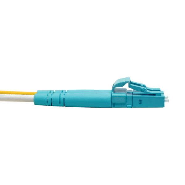 faf39632b541eba03ed7d4d3e8f15203-5 Tripp Lite series 100G Duplex Multimode 50/125 OM5 LSZH Fiber Optic Cable (LC/LC), Lime Green, 3 m