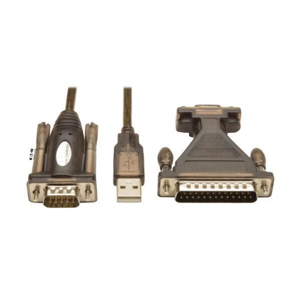 Tripp Lite series USB to Serial Adapter Cable (USB-A to DB25 M/M), 5 ft. (1.52 m)
