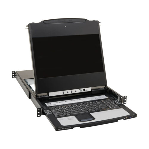 Tripp Lite series 8-Port NetDirector DisplayPort KVM Switch Console with 17 in. LCD, Dual Rail, 1U Rack-Mount, TAA