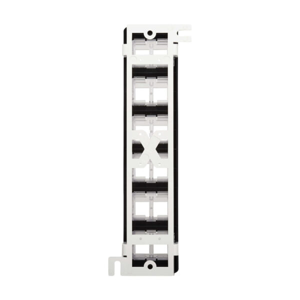 Tripp Lite series 12-Port Wall-Mount Patch Panel for UTP Keystone Jacks, Rotatable Modules, TAA