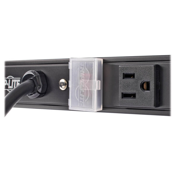 Tripp Lite series 16-Outlet Vertical Power Strip, 120V, 15A, NEMA 5-15P, 15 ft. (4.57 m) Cord, 48 in., Black Housing