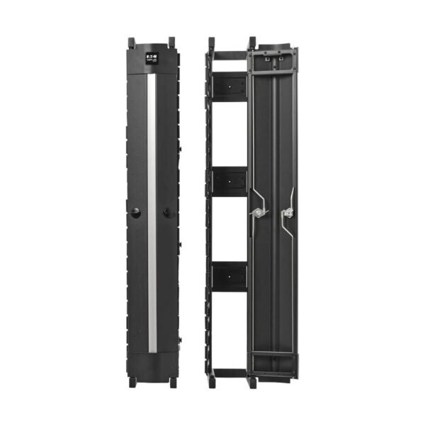 Tripp Lite series High-Capacity Vertical Cable Manager - Deep Double Finger Duct with Cover, Single Sided, 6 in. Wide, Black, 7 ft. (2.2 m)