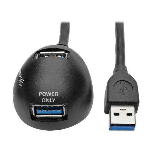 Tripp Lite series 2-Port USB 3.0 SuperSpeed Desktop Extension Cable A (M/2xF), 6 ft. (1.83 m)