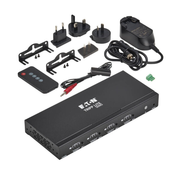 Tripp Lite series 4x4 HDMI Matrix Switch with Remote Control - 1080p @ 60 Hz (HDMI 4xF/4xF), TAA