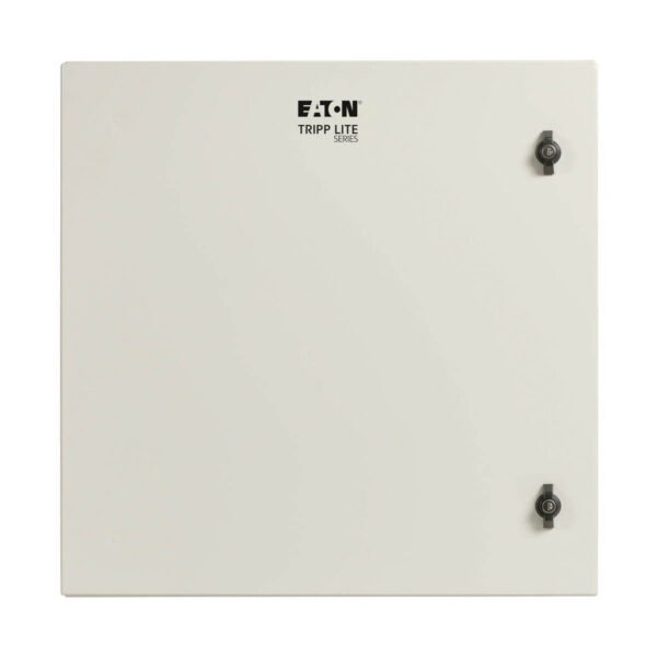 Tripp Lite series SmartRack Industrial Enclosure with Lock - NEMA 4, Wall Mount, Metal Construction, Hinged Back, 32 in. Depth, 12U, Gray