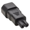 Tripp Lite series IEC C14 to IEC C7 Power Cord Adapter - 7A, 125V, Black