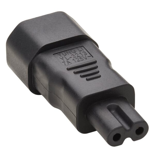 Tripp Lite series IEC C14 to IEC C7 Power Cord Adapter - 7A, 125V, Black