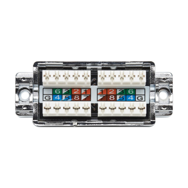 fc1c057b6791950e2b92bb7e61d329e1 Tripp Lite series Cat5e/6 Shielded Surface-Mount Junction Box, 110 IDC, TAA