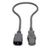 Tripp Lite series Power Extension Cord, Locking C13 to C14 PDU Style - 10A, 250V, 18 AWG, 2 ft. (0.61 m)