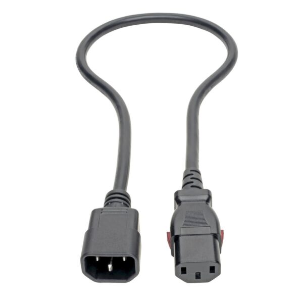 Tripp Lite series Power Extension Cord, Locking C13 to C14 PDU Style - 10A, 250V, 18 AWG, 2 ft. (0.61 m)