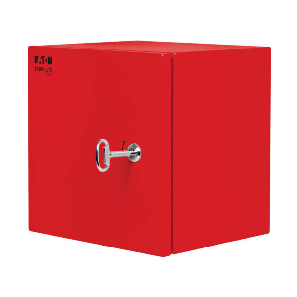 Tripp Lite series SmartRack Outdoor Industrial Enclosure with Lock - NEMA 4, Surface Mount, Metal Construction, 12 x 12 x 10 in., Red