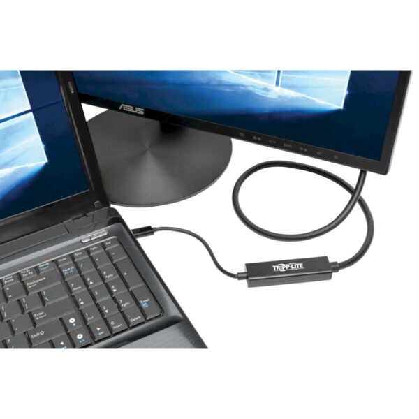 Tripp Lite series USB-C to DVI Active Adapter Cable (USB-C to DVI-D Dual Link M/M), 3 ft. (0.9 m)