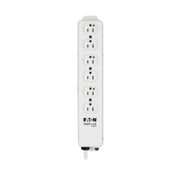 fc64965ff1c741f10961332980f9f253 Tripp Lite series Safe-IT Medical-Grade Power Strip, UL 1363, 6x Hospital-Grade Outlets, Antimicrobial, 1.5 ft. (0.45 m) Cord