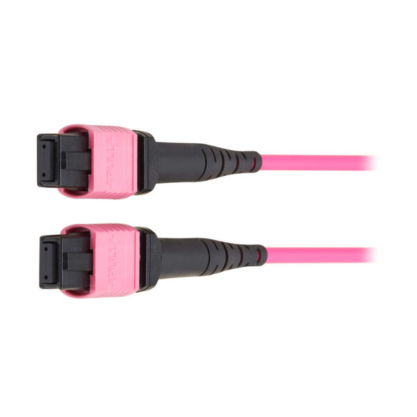 fc8e8be31d1856a4a2a9e798c07eeeb9 Tripp Lite series 100G Multimode 50/125 OM4 Fiber Optic Cable (12F MPO/MPO-PC F/F), Type-B Polarity, OFNP, Magenta, 4 m (13.1 ft.), TAA