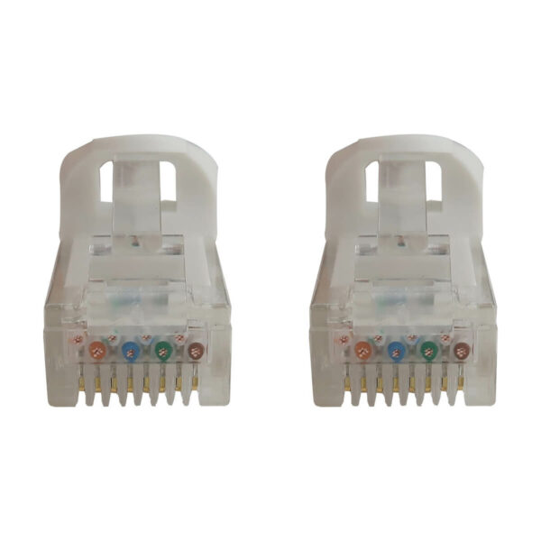 Tripp Lite series Cat6a 10G Snagless Molded UTP Ethernet Cable (RJ45 M/M), PoE, White, 50 ft. (15.2 m)
