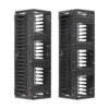 fd15d079dd99b81aa330686c3b0c24e6 Tripp Lite series High-Capacity Vertical Cable Manager - Deep Double Finger Duct with Cover, Single Sided, 12 in. Wide, Black, 7 ft. (2.2 m)