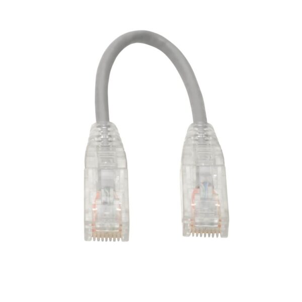 fd364d51a1b599113936f6d59eb098fb Tripp Lite series Cat6 Gigabit Snagless Slim UTP Ethernet Cable (RJ45 M/M), PoE, Gray, 6-in. (15.24 cm)