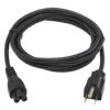 fd3ac58af1f011e2e1409a8467b442aa Tripp Lite series 3-Slot Power Cord, NEMA 5-15P to C5 - Laptop/Notebook, 7A, 125V, 18 AWG, 6 ft. (1.8 m), Black